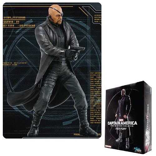 Captain America The Winter Soldier Nick Fury Action Hero Vignette 1:9 Scale Pre-Assembled Model Kit